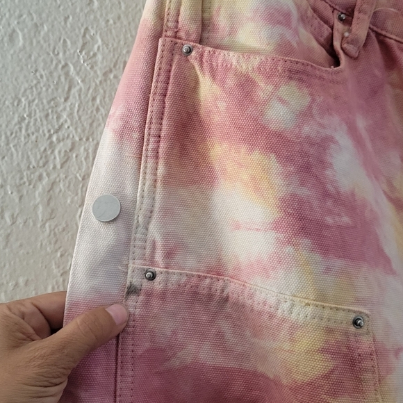 MNML Pink Tie Dye Snap Pants Size 30 - Picture 5 of 8